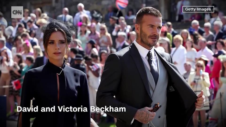 Victoria Beckham Black Dress Look Famous Royal Wedding Guests