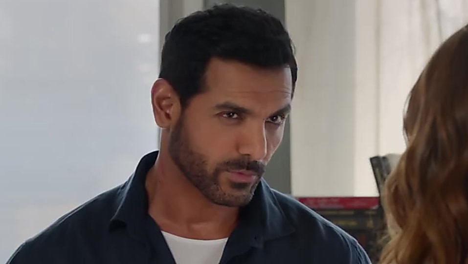 John Abraham White T Shirt And Black Jeans Look Official Trailer