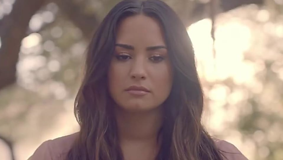 Demi Lovato Purple Dress Look Tell Me You Love Me Style