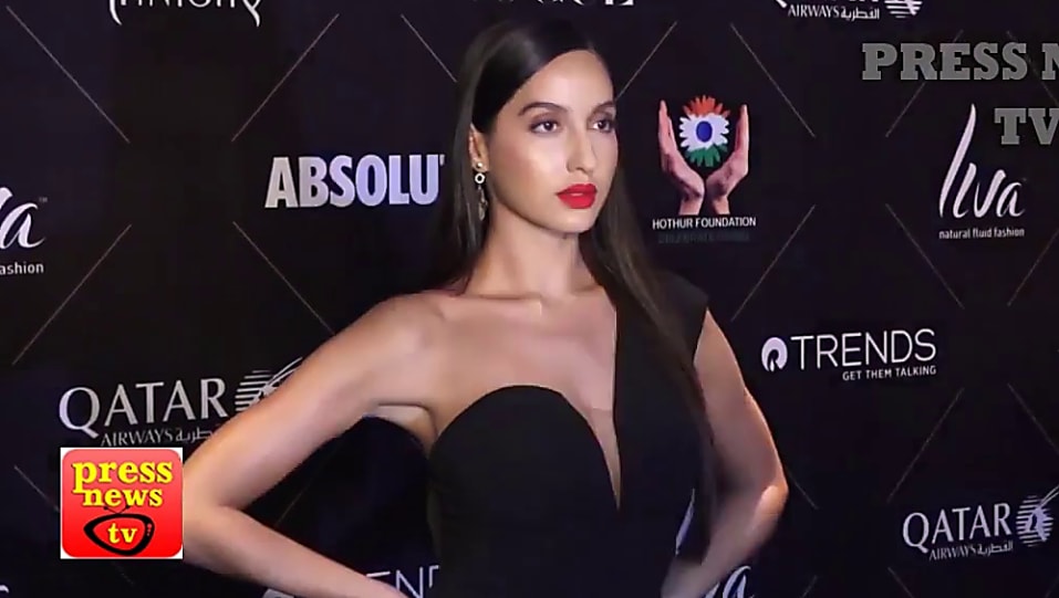 Get Nora Fatehi Sleek Straight Hair Hairstyle In Vogue Beauty
