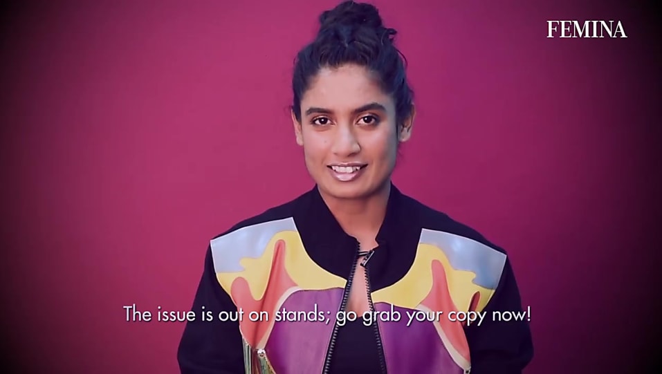 Get Mithali Raj Braided High Bun Hairstyle In Femina June Cover