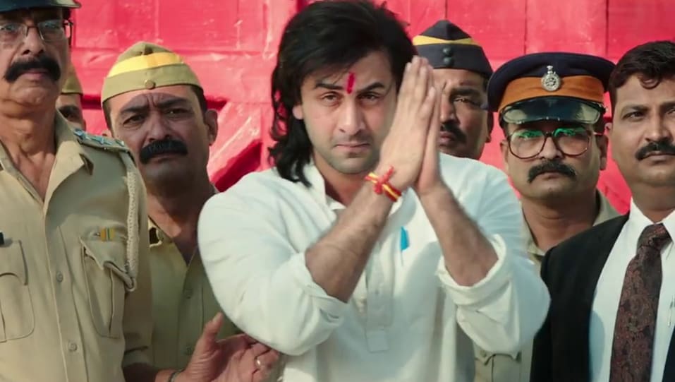 Ranbir Kapoor Celebrity Style In Sanju Official Trailer 2018 From Official Trailer Charmboard Ayah ranbir kapoor ini sudah cukup lama menderita sakit kanker dan sempat dirawat di amerika. charmboard