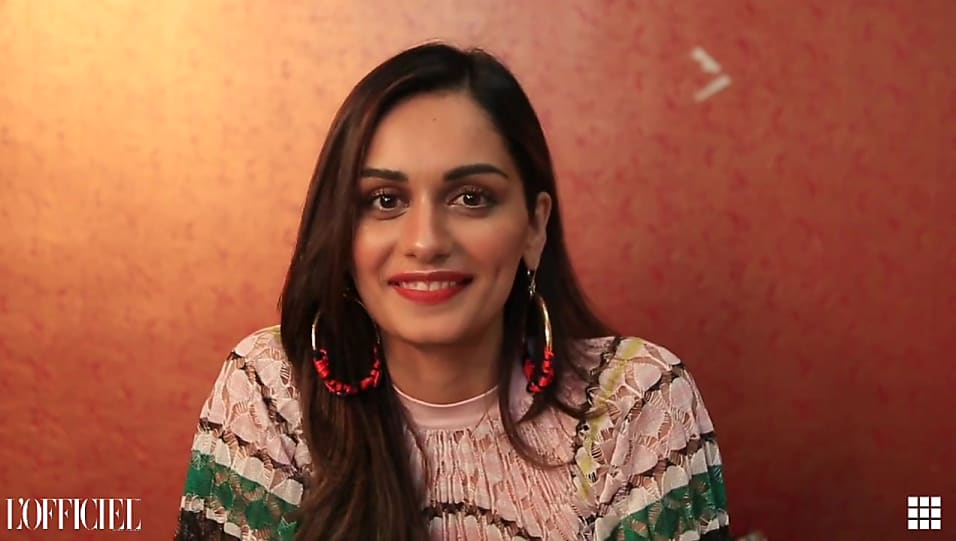 Get Manushi Chillar Blowout Wavy Hair Hairstyle In L Officiel India
