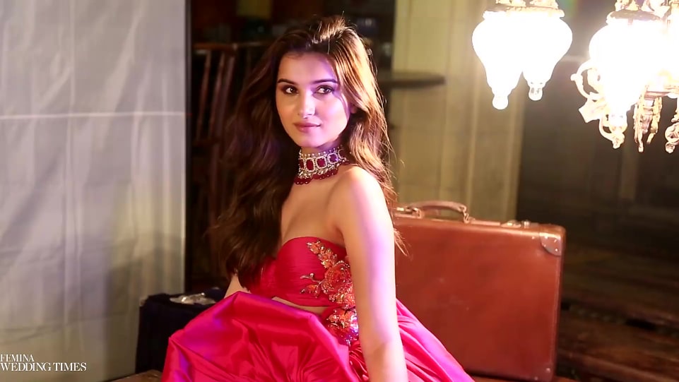 Tara Sutaria Red Gown Look Femina Wedding Times October 2019 Style