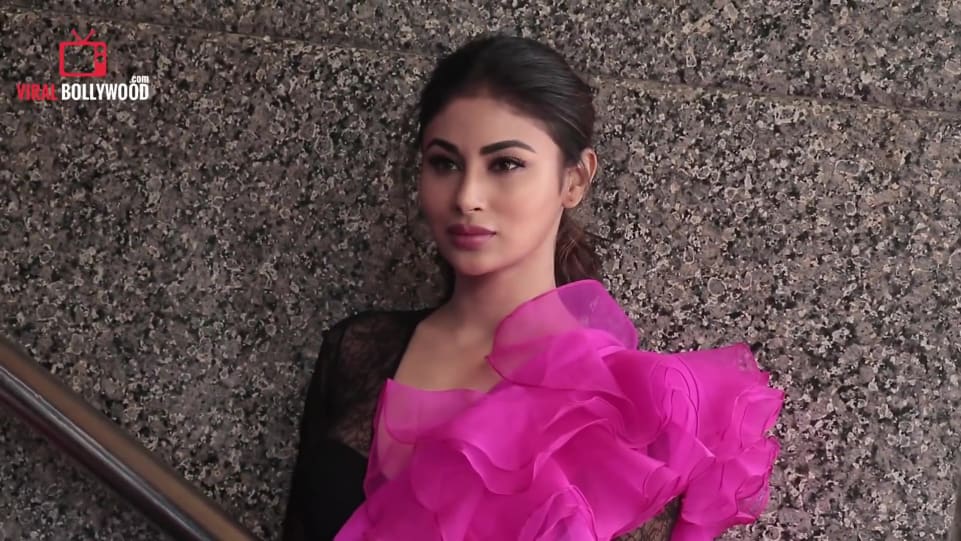 Celebrity Hairstyle of Mouni Roy from Indian RAW Agent Arrives at Romeo  Akbar Walter Trailer Launch, Viral Bollywood, 2019 | Charmboard
