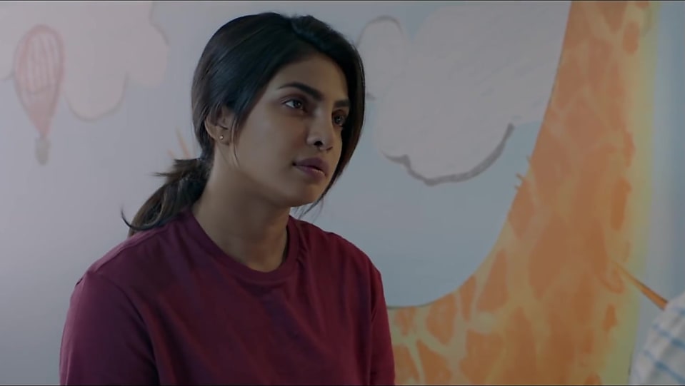 Get Priyanka Chopra Straight Low Ponytail Hairstyle In The Sky Is