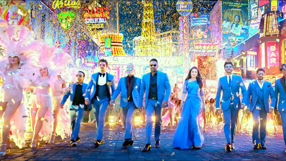 Ajay Devgan Celebrity Style In Official Trailer Total Dhamaal 2019 From Official Trailer Charmboard Ajay devgn, ali, anil kapoor and others. blazer