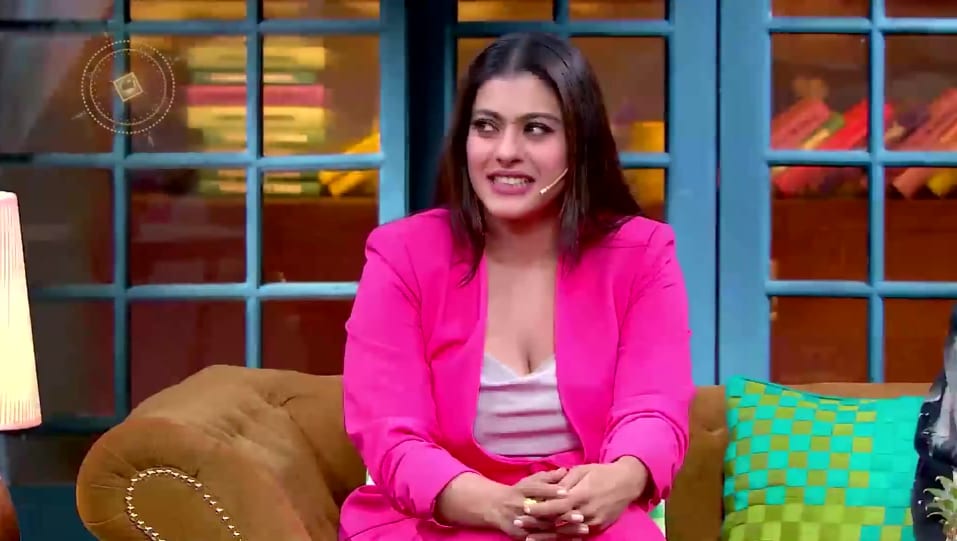 Kajol In Pink Tops Outfit Celebrity Clothing Charmboard Kapil sharma, sumona chakravarti, kiku sharda, bharti singh, rochelle rao, chandan prabhakar, navjot singh sidhu, krushna abhishek, edward sonnenblick. blazer