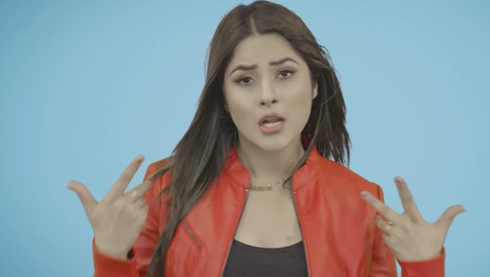Shehnaz Gill Celebrity Style In Sidewalk Single 2020 From Sidewalk Charmboard Shehnaz too is present there and has a conversation with himanshi khurana. jacket