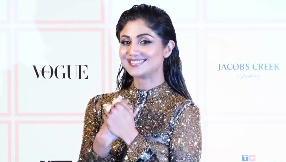 Celebrity Hairstyle of Shilpa Shetty from Vogue Beauty Awards Show , Home  Bollywud, 2019 | Charmboard