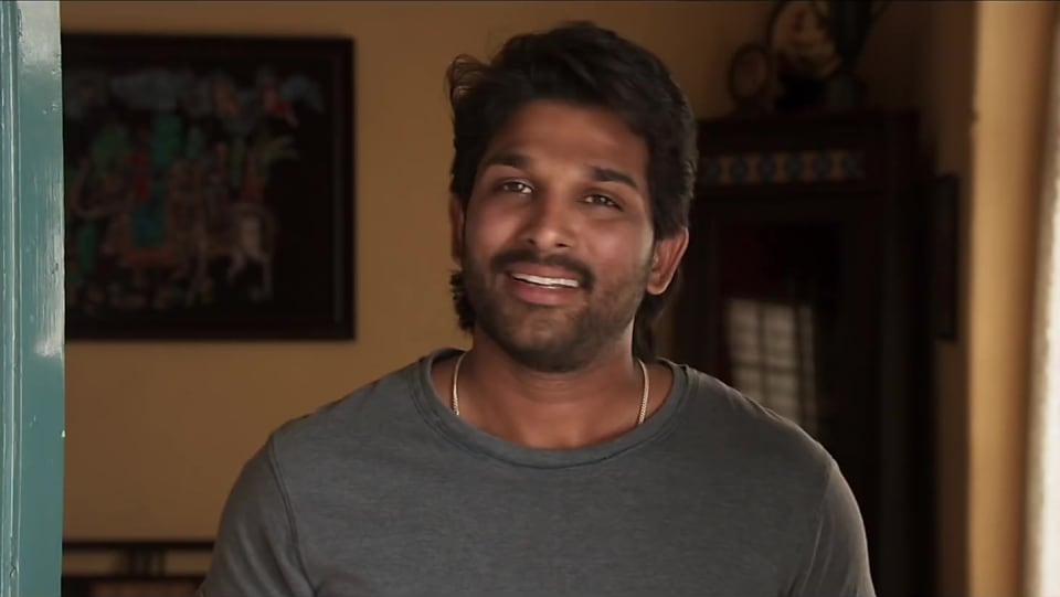 allu arjun in black shirt