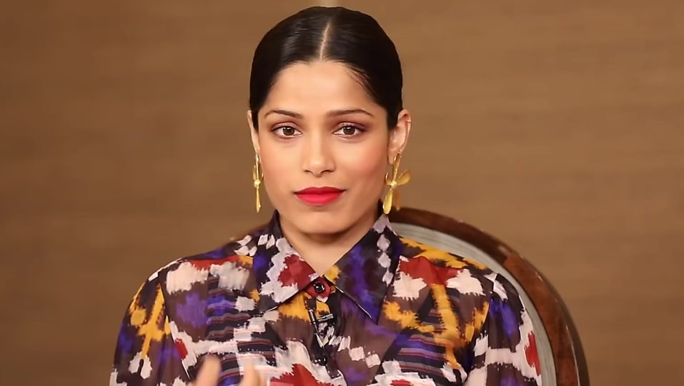 Get Freida Pinto Beauty Look In Love Sonia Richa Chadha Freida