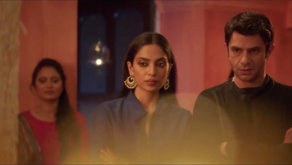 Sobhita Dhulipala In Blue Blouse Outfit Celebrity Clothing Charmboard Sobhita won the femina miss india earth title in 2013. formalshirts