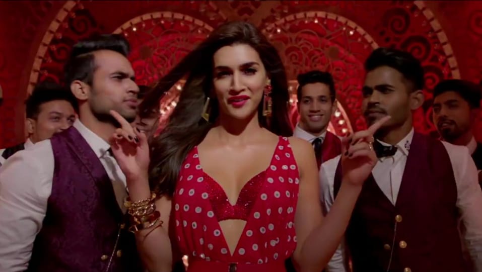 Kriti Sanon In Red Dress Outfit Celebrity Clothing Charmboard Coca cola tu shola shola tu. earrings