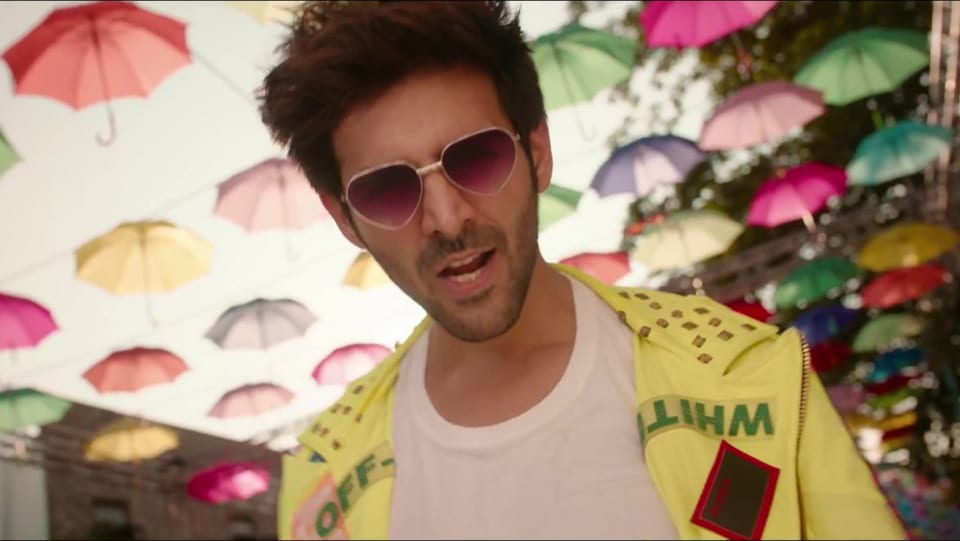 Celebrity Hairstyle Of Kartik Aaryan From Ankhiyon Se Goli Mare Pati Patni Aur Woh 2019 Charmboard Govinda, raveena tandon music label : jacket