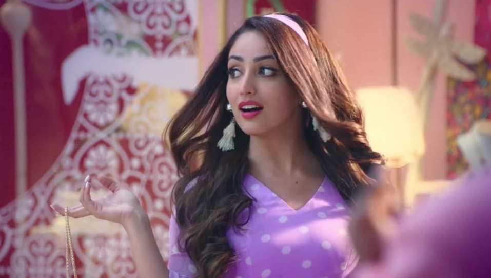 yami gautam pink dress