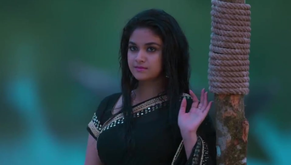 Keerthy Suresh Celebrity Style In Arere Yekkada Nenu Local 2017 From Arere Yekkada Charmboard Geetha bhagat hd photo gallery. saree