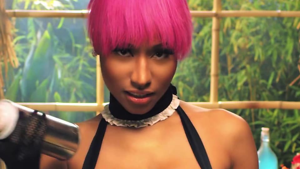 Nicki Minaj And Grey Treggings Look Anaconda Style Inspiration