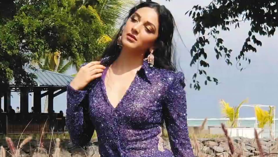 kiara advani blue jumpsuit
