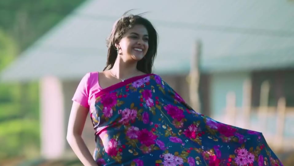 Keerthy Suresh Celebrity Style In Arere Yekkada Nenu Local 2017 From Arere Yekkada Charmboard She made her debut in a lead role through the film. saree