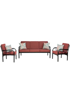 Buy Vienna Metallic Five Seater Sofa Set 3 1 1 With Grey Mattress By Furniturekraft Online Classic Sofa Sets Sofa Sets Furniture Pepperfry Product