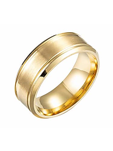 sorellaz mens metal 8mm beveled ring