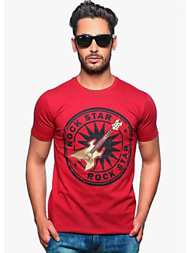 Varun Dhawan in Red Tees Outfit - Celebrity Clothing | Charmboard