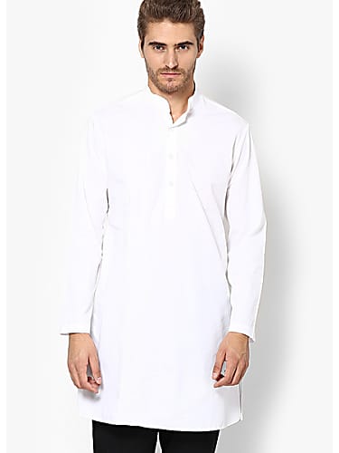 white kurta black jeans