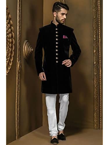 Ranbir Kapoor in Black Sherwani Outfit