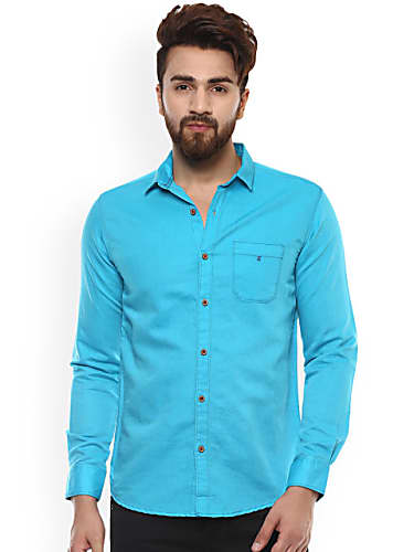 turquoise shirt outfit