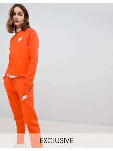 orange nike tracksuit