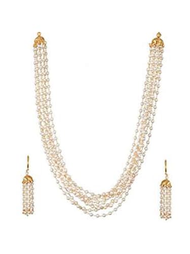 White JAN-357 Zephyrr Multi-Strand Necklace for Women
