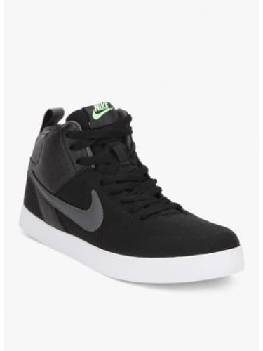 nike liteforce mid black sneakers