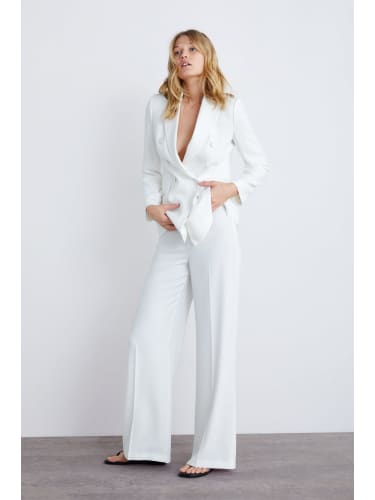 zara wide drapey trousers