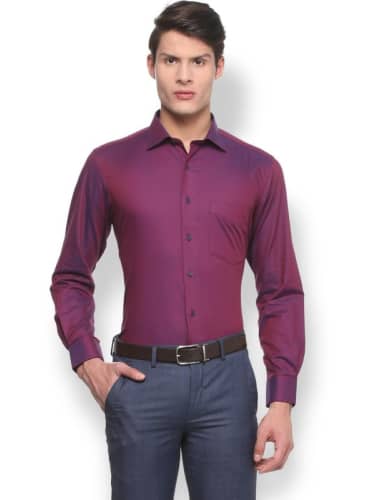 purple shirt outfit men