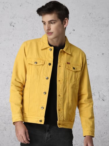 denim yellow jacket
