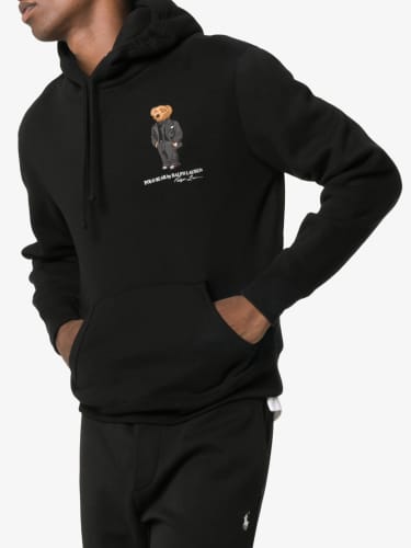 black polo bear hoodie