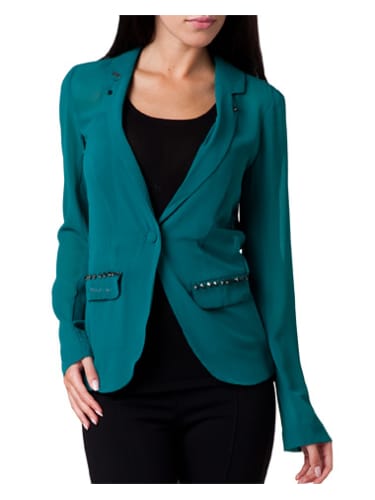 Sofia Carson In Teal Trouser Outfit Celebrity Clothing Charmboard