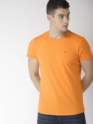 mustard tommy hilfiger t shirt