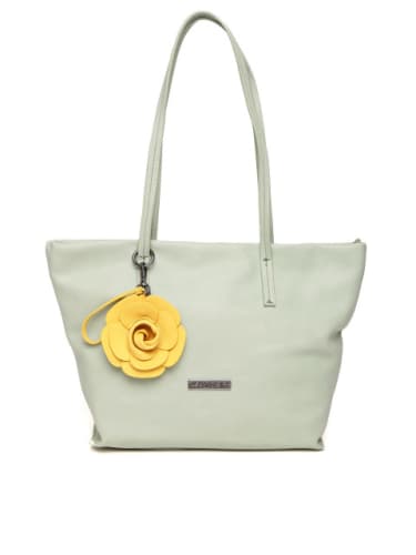 caprese green solid handheld bag