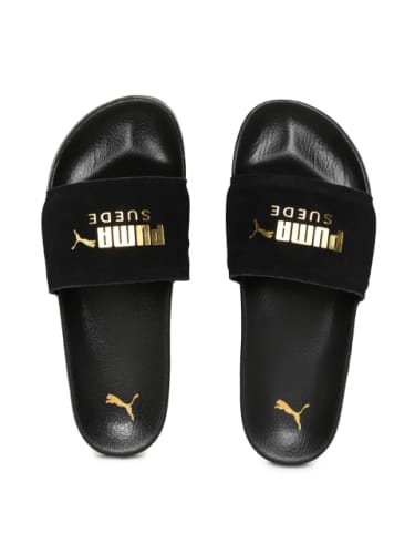 puma suede sliders