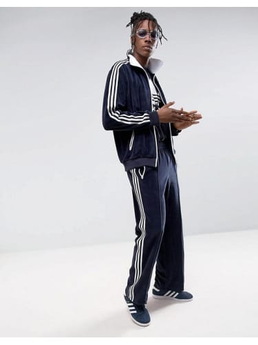 adidas originals velvet tracksuit
