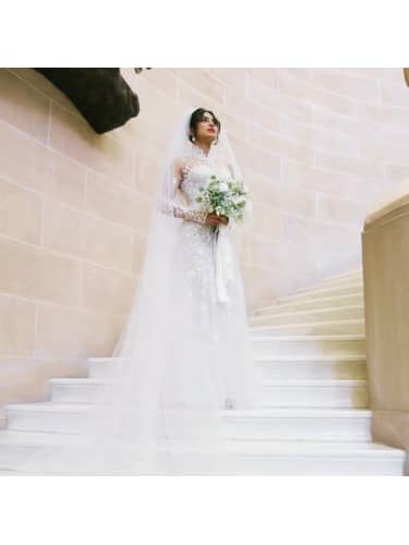 priyanka chopra wedding white dress