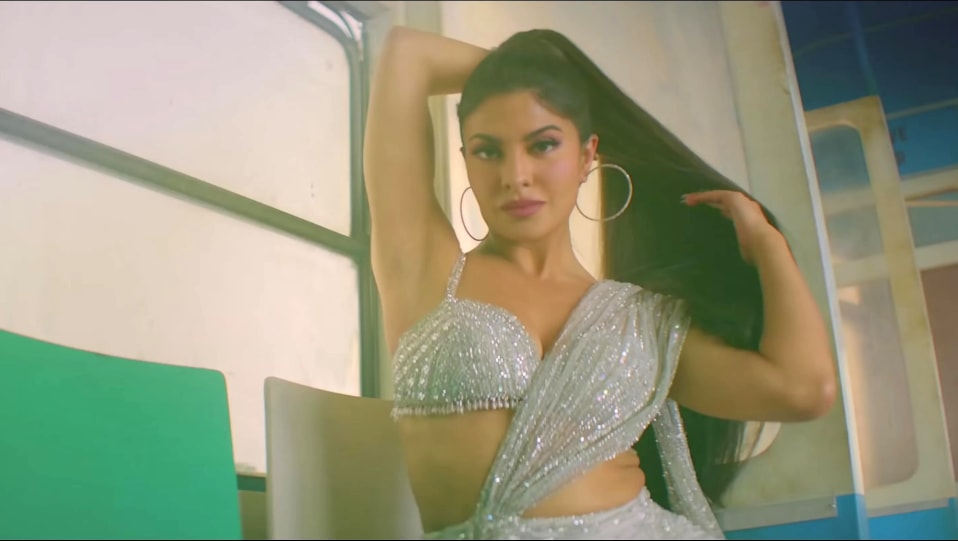 Celebrity Hairstyle Of Jacqueline Fernandez From Genda Phool Single 2020 Charmboard Bollywood saree bollywood fashion bollywood actress indian bollywood jacqueline fernandez sleek hairstyles celebrity hairstyles celebrity beauty celebrity style. saree