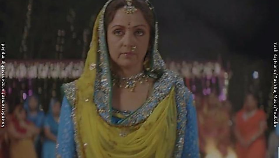 Hema Malini Yellow Patiala Suit Look Lodi Style Veer Zaara