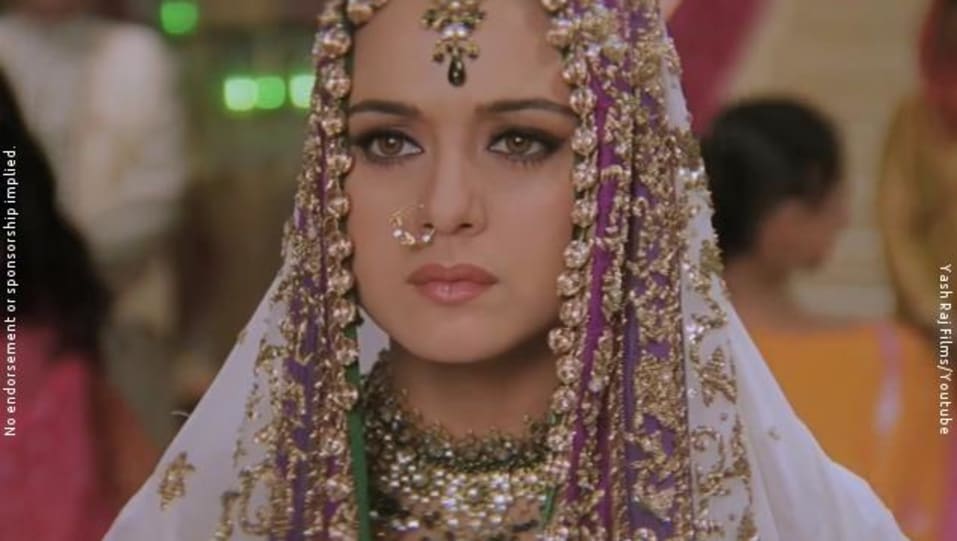 Preity Zinta - Celebrity Style in Main Yahaan Hoon Veer-Zaara, 2004 from  Main Yahaan Hoon. | Charmboard