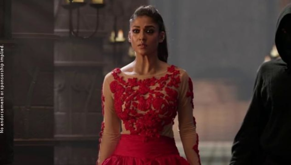 Nayantara In Red Gown Outfit Celebrity Clothing Charmboard Watch kannala kannala from thani oruvan in hiphop tamizha's music and lyrics. earcuff