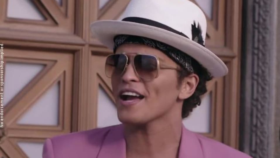 Bruno Mars in Grey Blazer Outfit - Celebrity Clothing | Charmboard