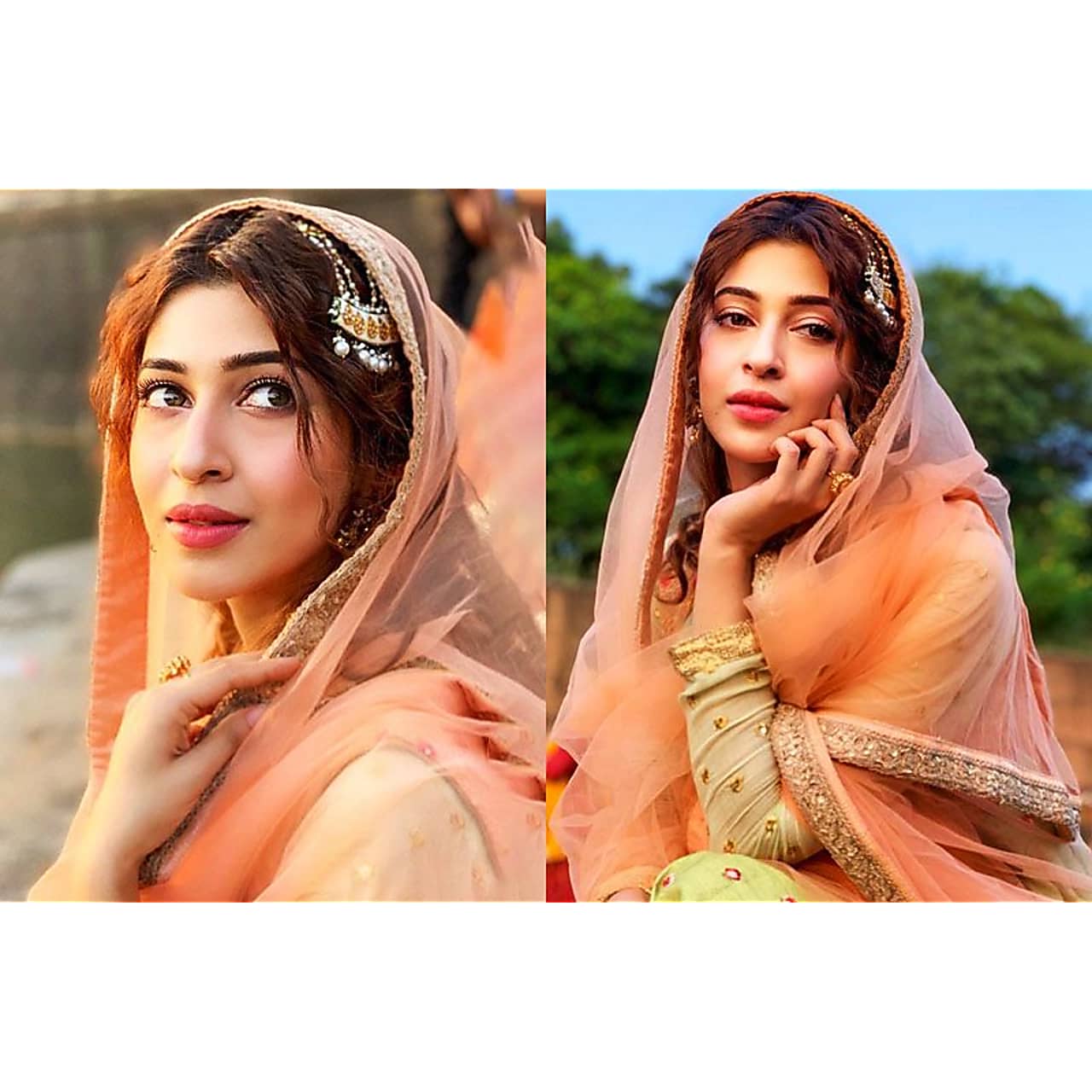 Sonarika Bhadoria S Dreamy Anarkali Look Is A Perfect Roka Avatar She even complimented her look with a huge iron chain wound around her neck. dreamy anarkali look