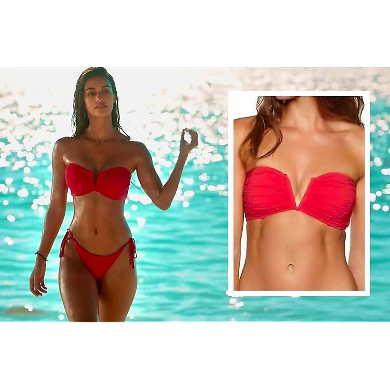 disha patani red bikini